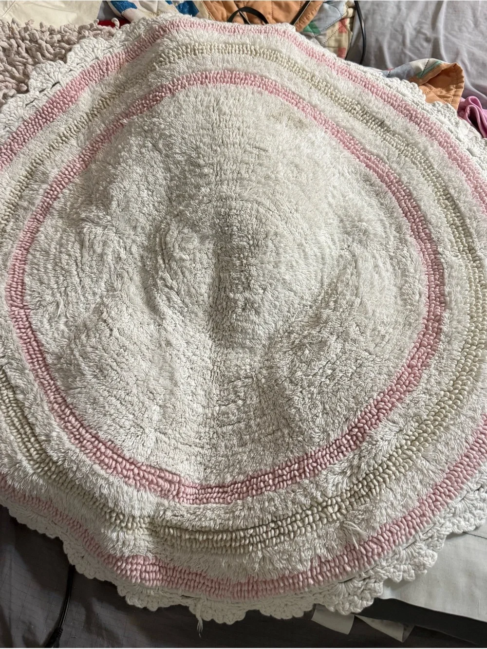 Source Unknown round tufted